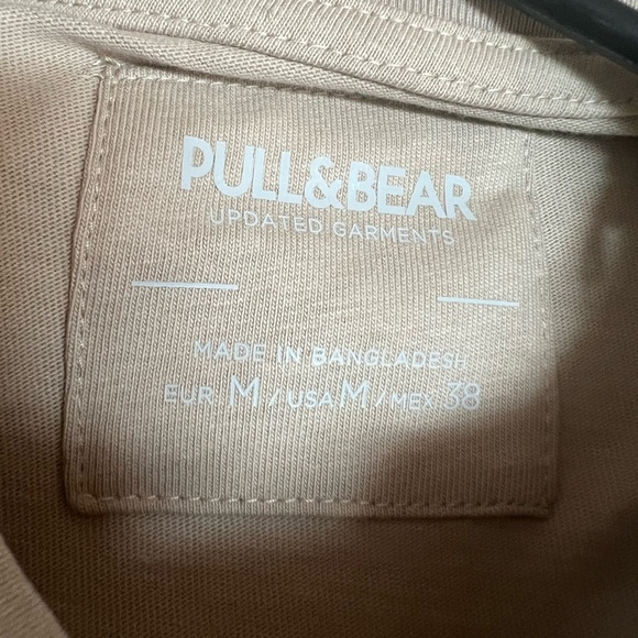 Oversized tan t shirt size M pull&bear - Picture 3 of 3